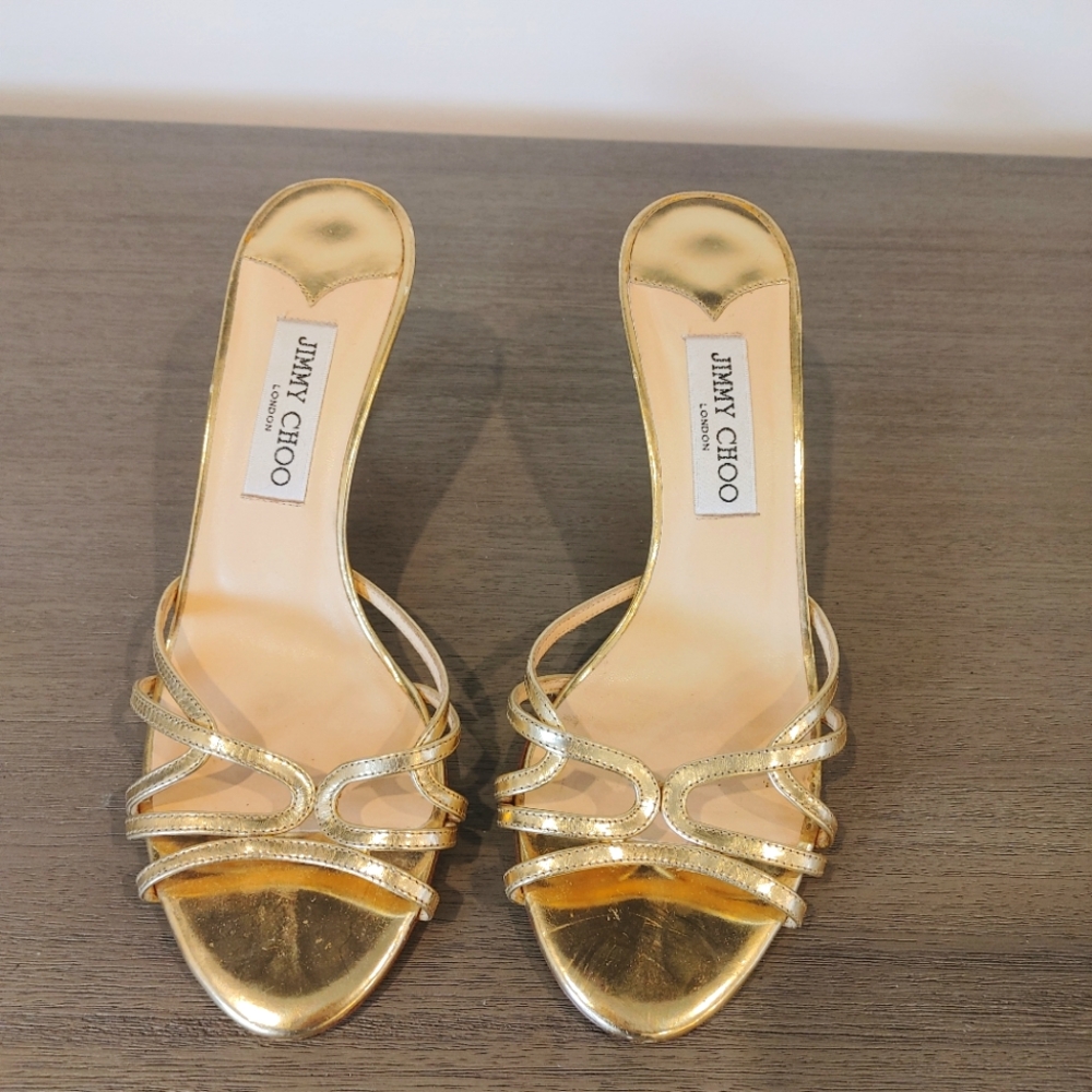 Jimmy Choo Gold sandels